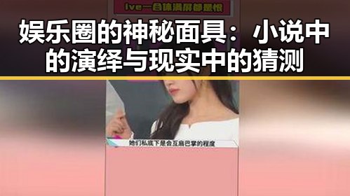 娱乐圈的神秘面具：小说中的演绎与现实中的猜测