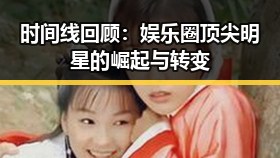 时间线回顾：娱乐圈顶尖明星的崛起与转变